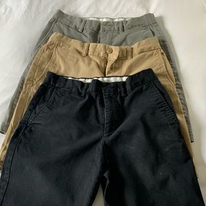 Mens khaki shorts 3 pair